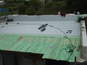 Výměna střešního pláště na šikmé  střechy -přístavba RD Vír