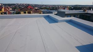Izolace a zateplení ploché střechy rodinného domu v Třebíči